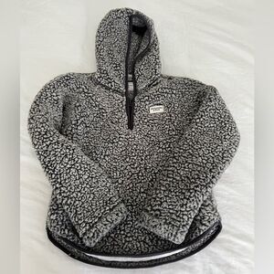 Abercrombie Kids Sherpa Pullover Hoodie gray size 11/12 kids